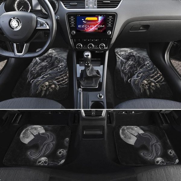 night skull unicorn car floor mats custom unicorn car accessories q0srv
