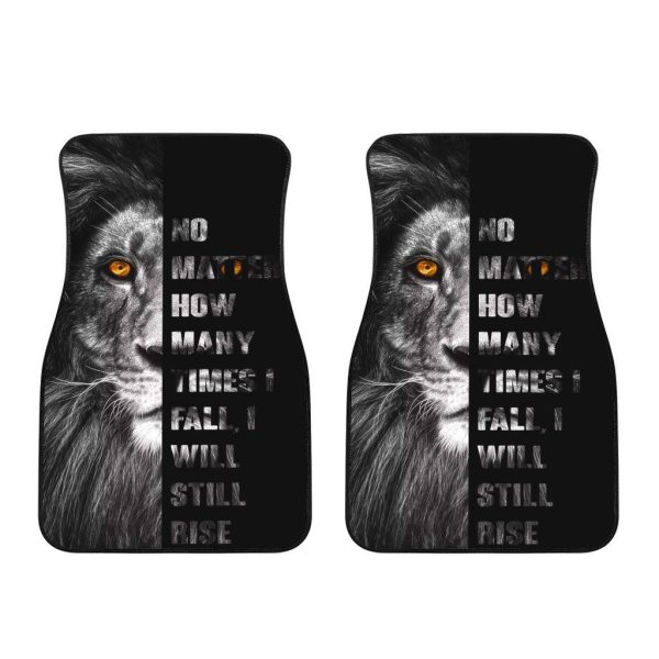 no matter how many time i falli will still rise lion car floor mats custom lion car accessories olz9r