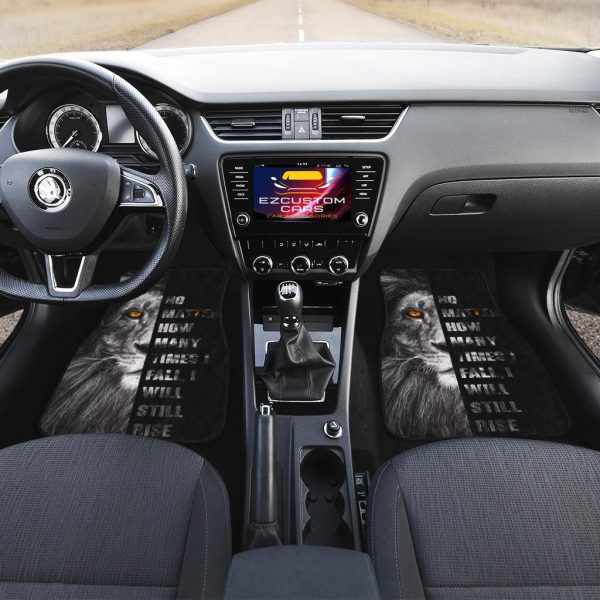 no matter how many time i falli will still rise lion car floor mats custom lion car accessories zkdzm
