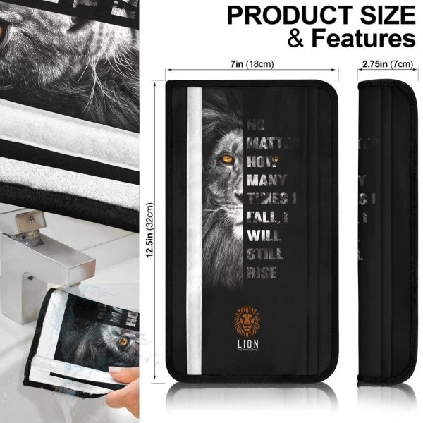 no matter how many time i falli will still rise lion seat belt covers custom lion car accessories vsgxy