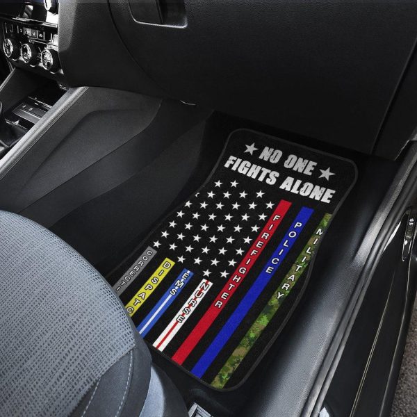 no one fights alone car floor mats q4s3a