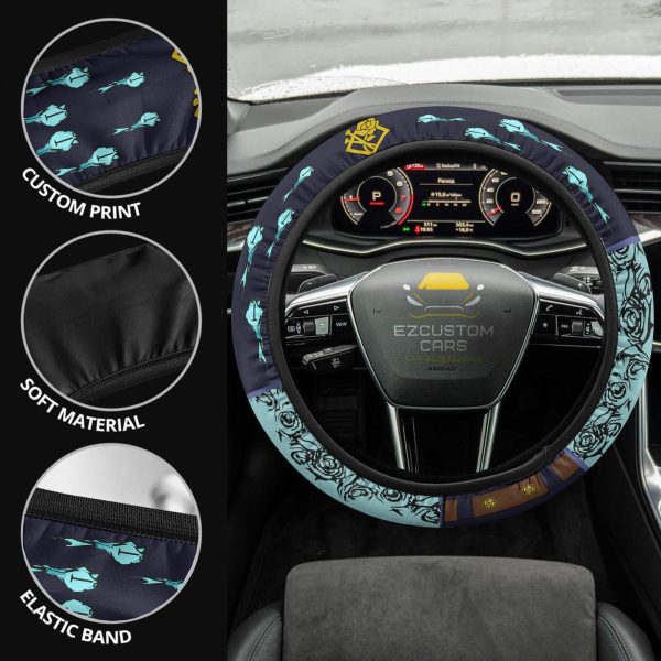 nobara kugisaki anime steering wheel cover custom jujutsu kaisen anime car accessories qrtli