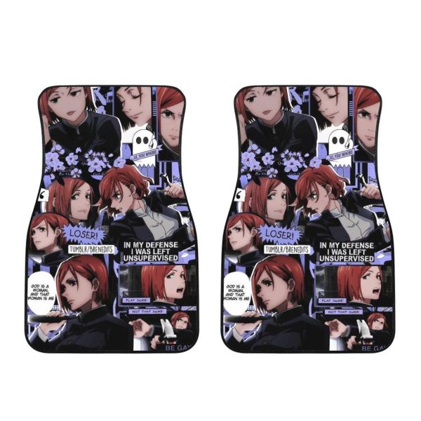 nobara kugisaki jujutsu kaisen anime custom car floor mats ofzac