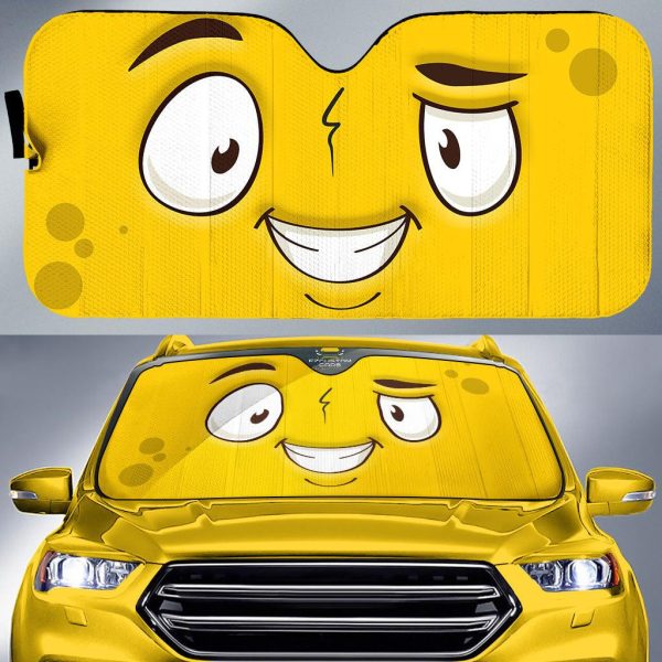 not confident cartoon eyes car sun shade custom car accessories epbuk