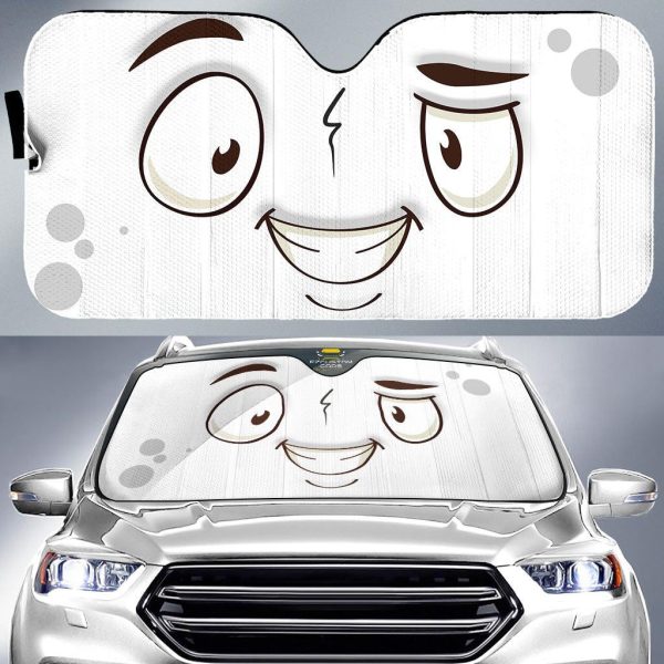 not confident cartoon eyes car sun shade custom car accessories ugxhi