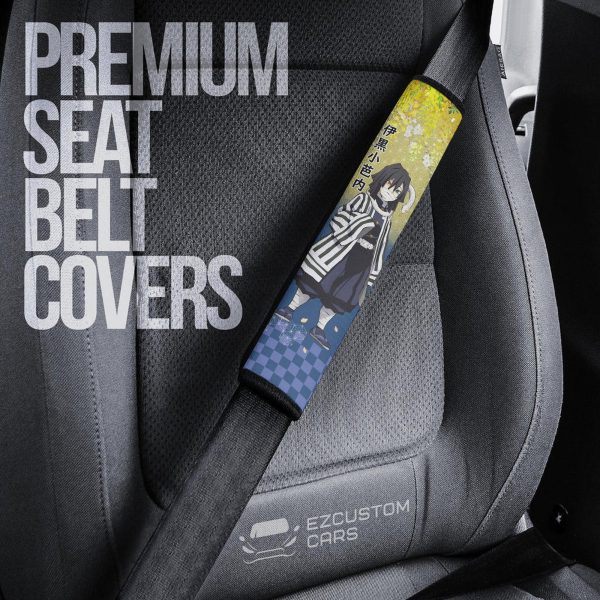 Obanai Demon Slayer Seat Belt Covers Custom Anime Car Accessories