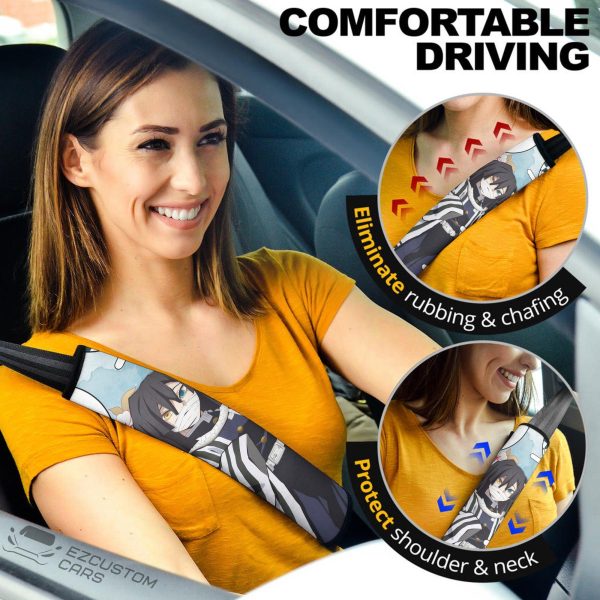 Obanai Demon Slayer Seat Belt Covers Custom Anime Car Accessories