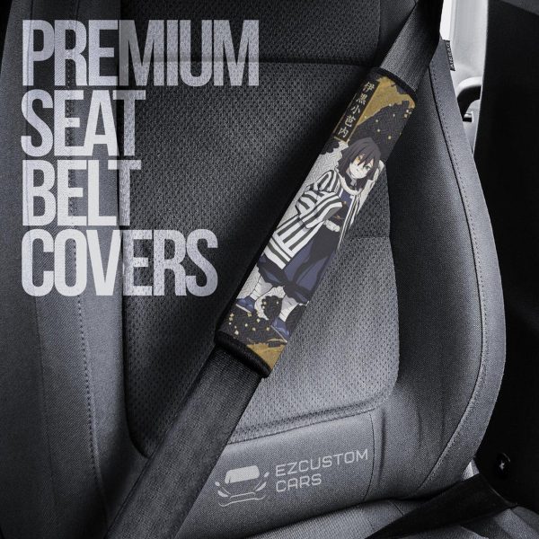 Obanai Iguro Demon Slayer Seat Belt Covers Custom Anime Car Accessories