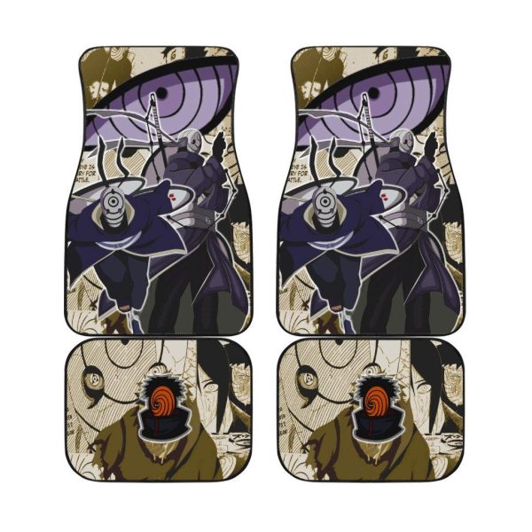 Akatsuki Obito Car Floor Mats Naruto Car Accessories Anime Decoration