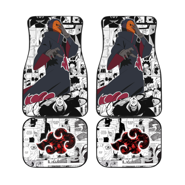Obito Akatsuki Car Floor Mats  Naruto Car Accessories Anime Decoration Decoration