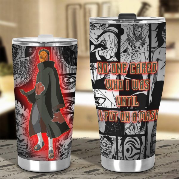 obito stainless steel tumbler naruto anime car accessories 8pdax