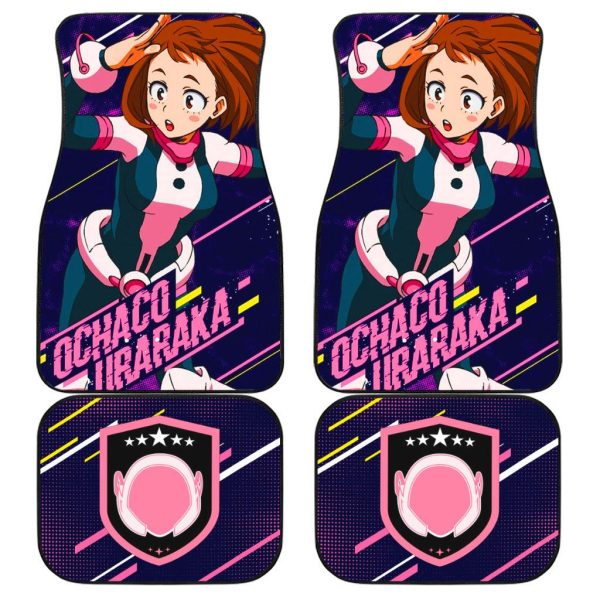 Ochaco Car Floor Mats Custom MHA Anime Car Accessories