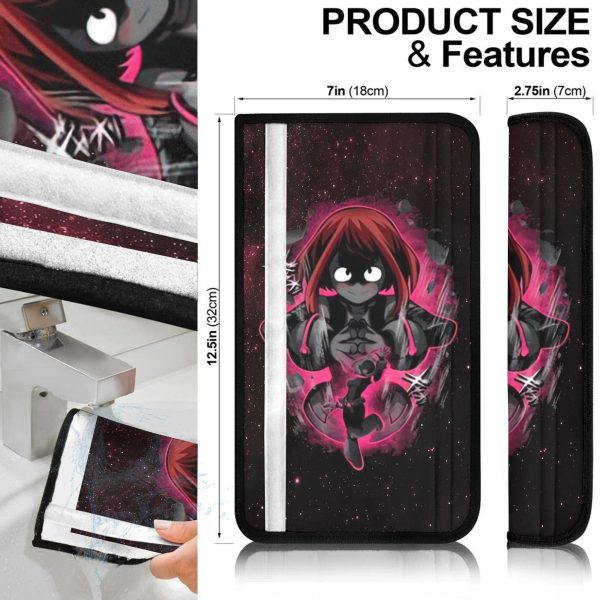 ochaco seat belt covers custom mha anime car accessories dsvq9