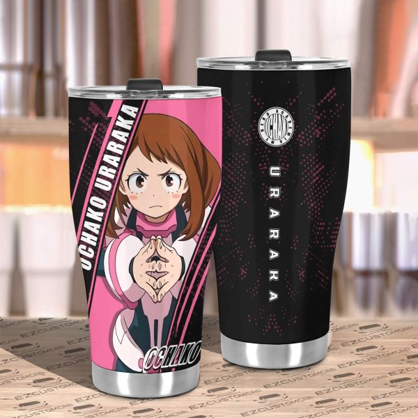 ochako uraraka travel mug ideal tumbler for your my hero academia collections ipjqw