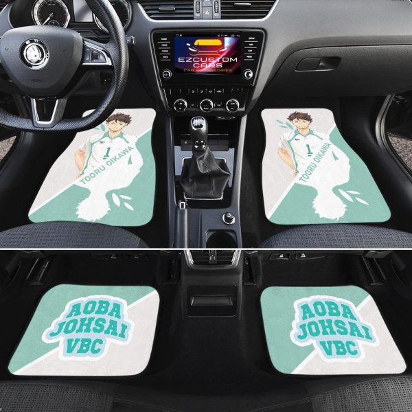 oikawa car floor mats custom anime haikyuu car accessories f50te