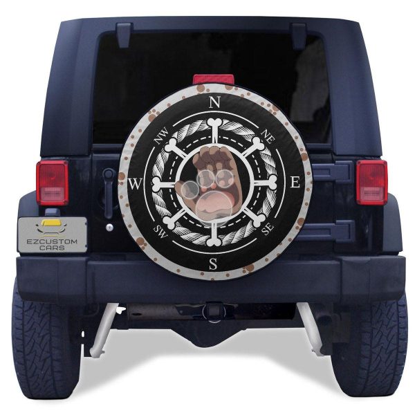 One Piece Anime Car Accessories Custom Bartholomew Kuma Spare Tire Cover