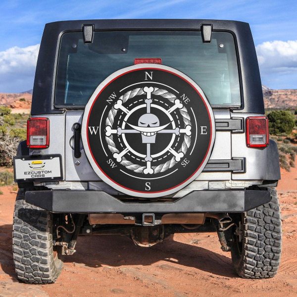 One Piece Anime Car Accessories Custom Edward Newgate Spare Tire Cover