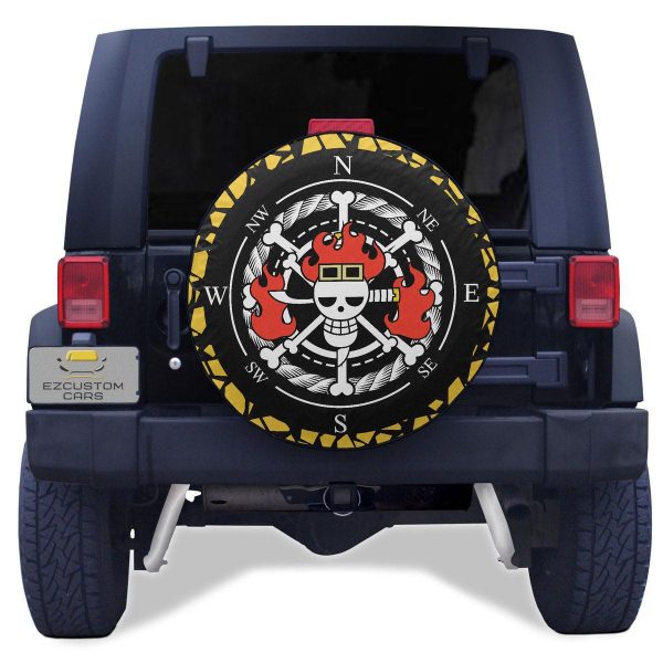 One Piece Anime Car Accessories Custom Eustass Kid Spare Tire Cover
