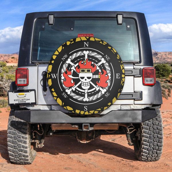 One Piece Anime Car Accessories Custom Eustass Kid Spare Tire Cover