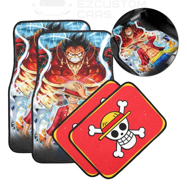 One Piece Anime Car Accessories Custom Monkey D. Luffy Car Floor Mats