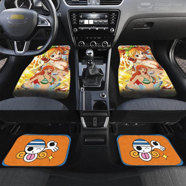 one piece anime car accessories custom nami car floor mats hzvh4