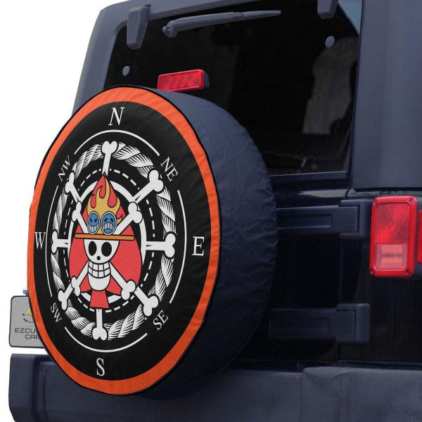 one piece anime car accessories custom portgas d ace spare tire cover t1hcq