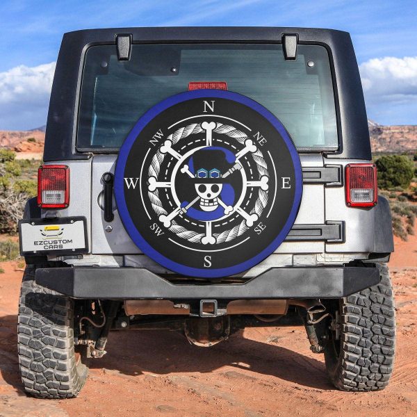 One Piece Anime Car Accessories Custom Sabo Spare Tire Cover