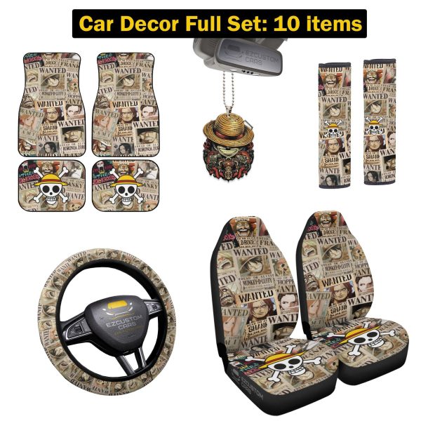 one piece anime car floor mats asjcf