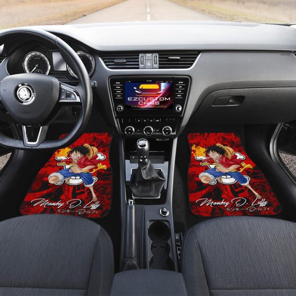 one piece anime car floor mats car accessoriesmonkey d luffy atbtv