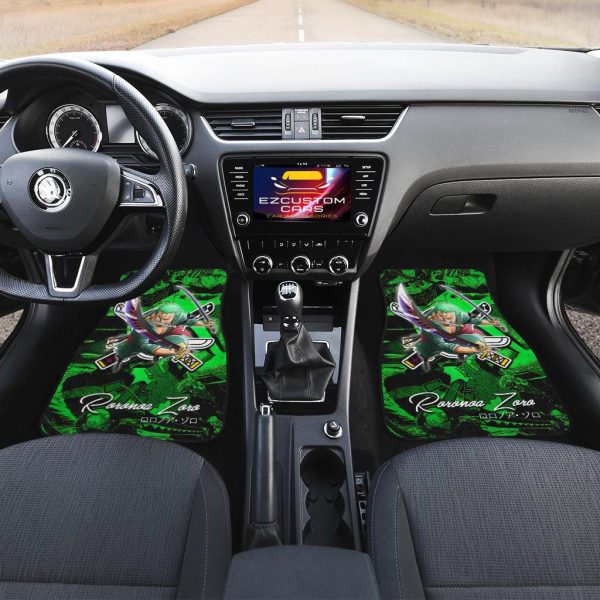 one piece anime car floor mats car accessoriesroronoa zoro pqmgy