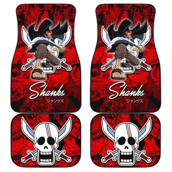 Shanks Car Floor Mats Custom One Piece Shanks Flag Car Accessories