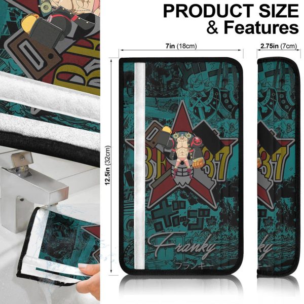 one piece anime seat belt covers franky lezc2