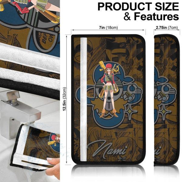 one piece anime seat belt covers nami yue1b
