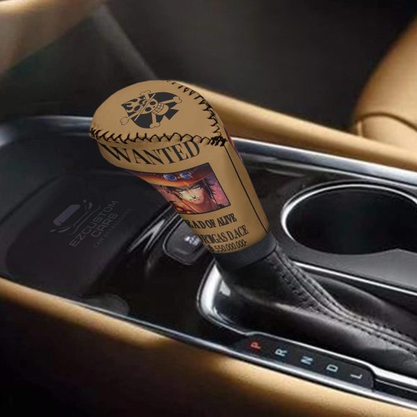 one piece anime shift knobs car covers set custom portgas dace wanted car accessories fichj