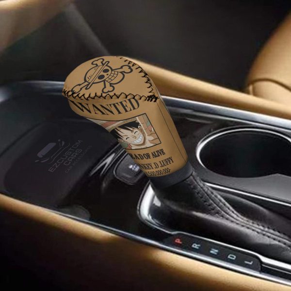 one piece anime shift knobs car covers set monkey d luffy wanted car accessories yt5yq