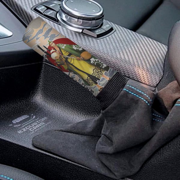 one piece anime shift knobs car covers set roronoa zoro wano arc car accessories icvir