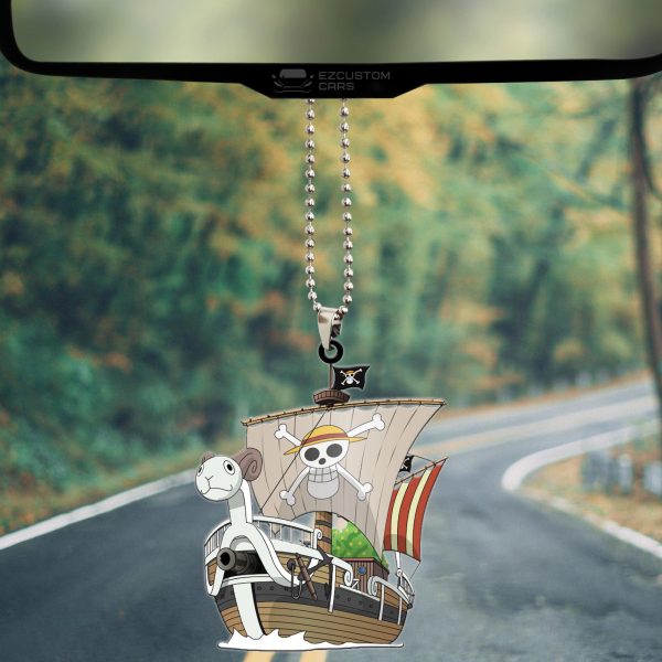 one piece car accessories anime car ornament going merry pvcks