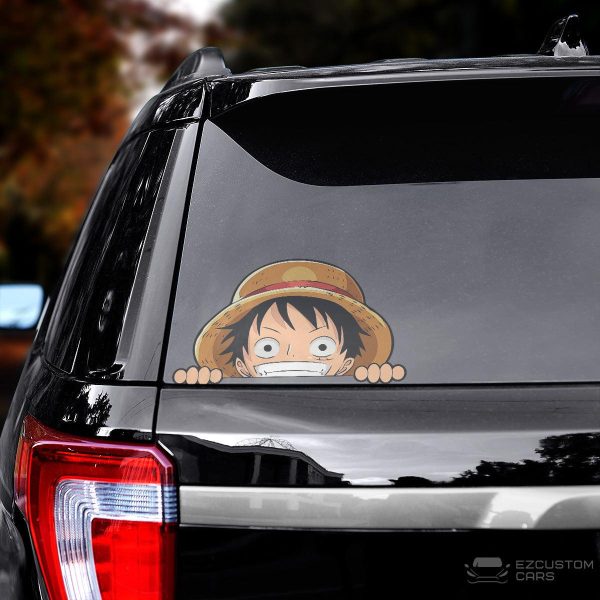 one piece car accessories anime car sticker luffy evyir