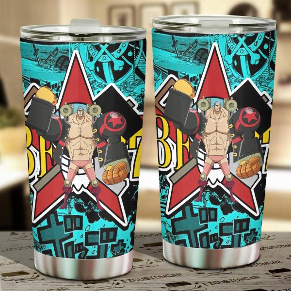 Franky Car Tumblers Cup Custom Anime One Piece Car Accessories