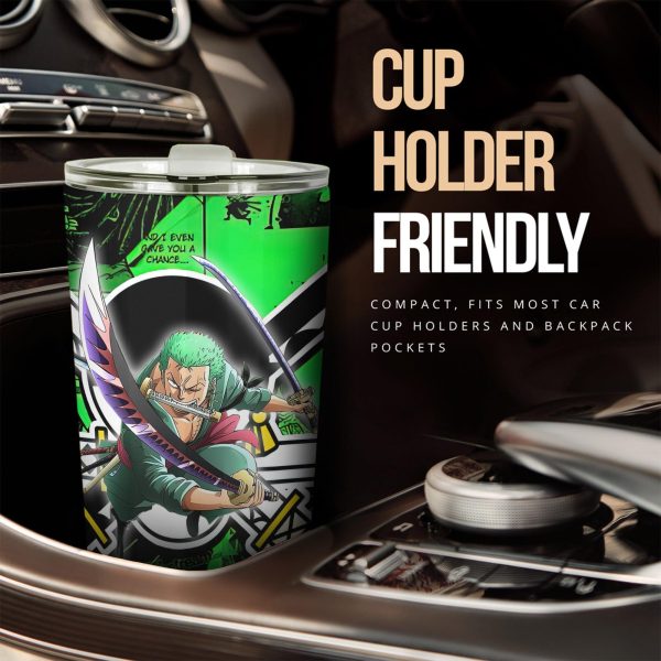 one piece car accessories anime car tumbler cup roronoa zoro ghqtw