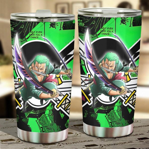 Roronoa Zoro Car Tumbler Cup One Piece Anime Car Accessories