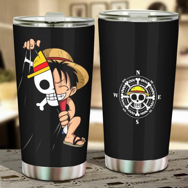 Usopp Car Tumbler Cup One Piece Anime Car Accessories