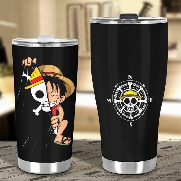 one piece car accessories anime car tumblers cup luffy mb7hu