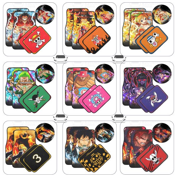One Piece Car Floor Mats – Transform Your Car Seats With Main Characters