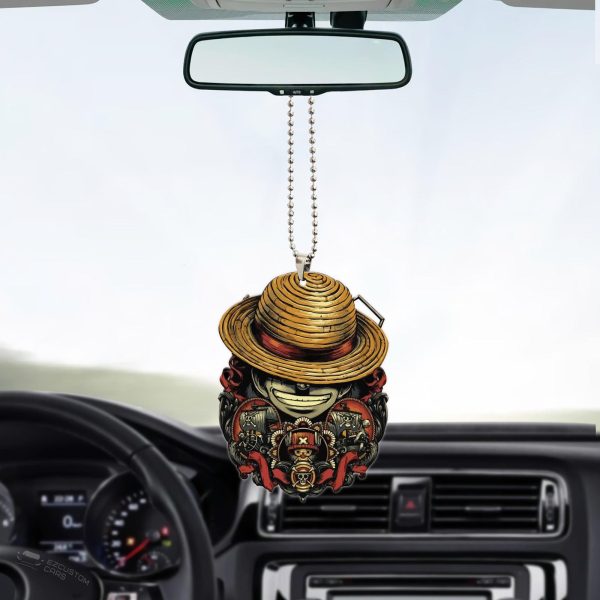 One Piece Car Ornament Straw Hat