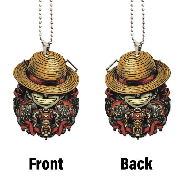 One Piece Car Ornament Straw Hat