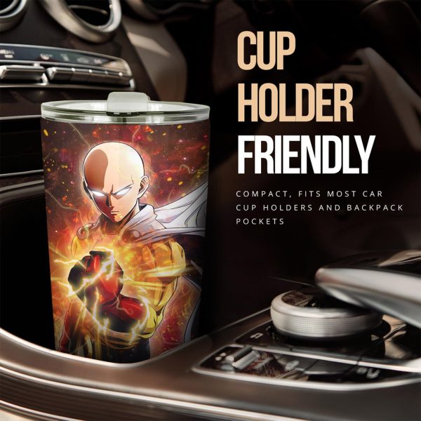 one punch man saitama car tumbler cup anime car accessories kmrmt