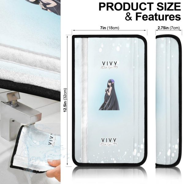 ophelia seat belt covers custom vivy fluorite eyes song anime car accessories al1hi