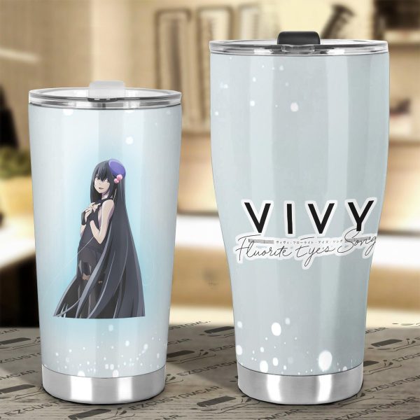 ophelia stainless steel tumbler custom vivy fluorite eyes song anime car accessories wutyg