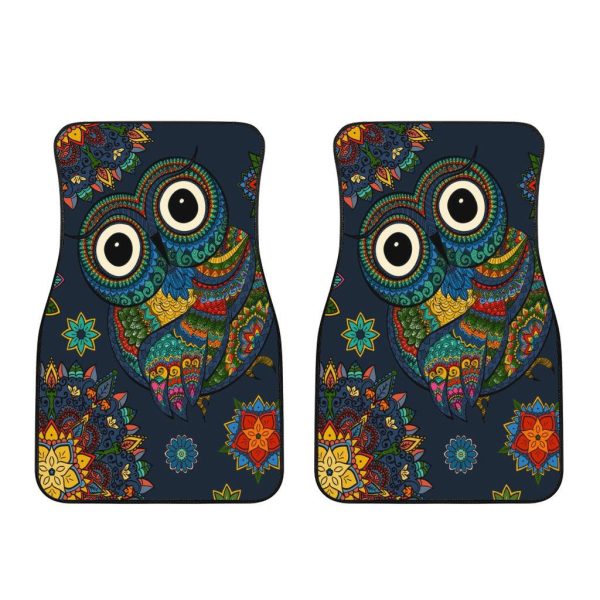 owl mandala car floor mats custom owl car accessories yea8q